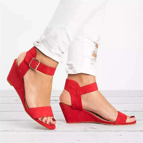 W&W Mode Orthopädische Keilsandalen
