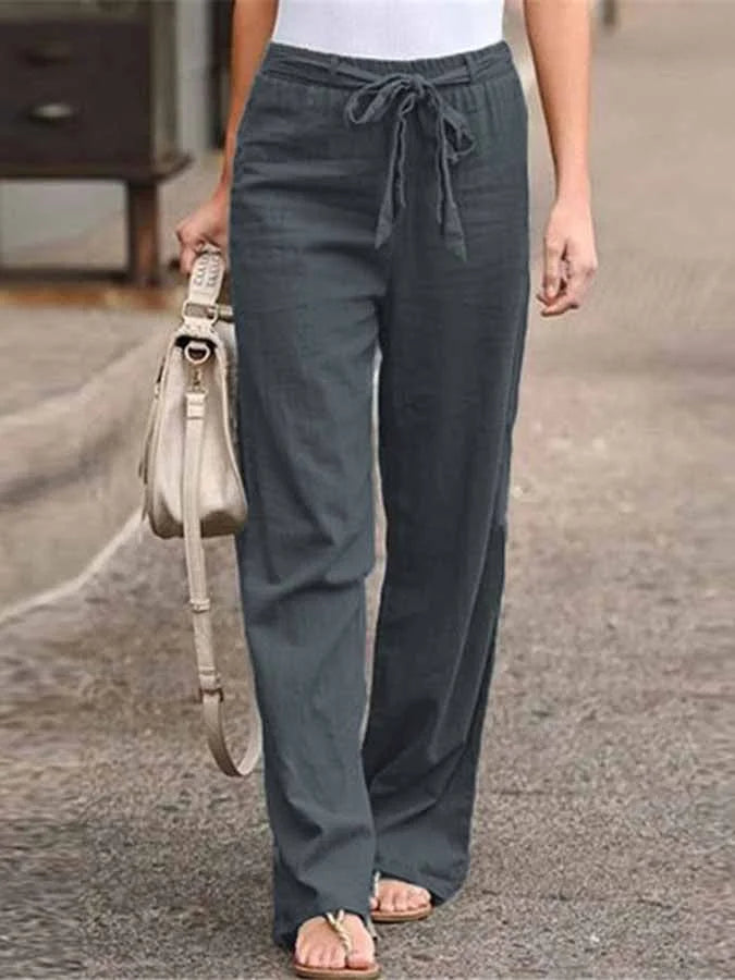 WW | Lässige Damen Leinenhose Für Stilvolle Leichtigkeit