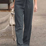 WW | Lässige Damen Leinenhose Für Stilvolle Leichtigkeit