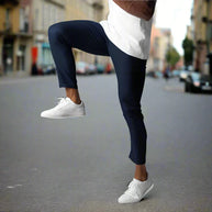 WW | Slim Fit Chinos Baumwoll Stretch Knöchellang Bequem Und Vielseitig