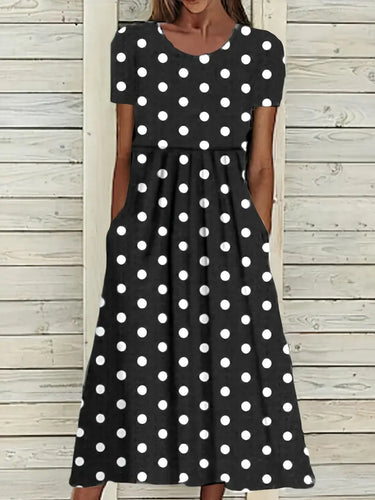 WW | Midi Kleid mit Polka Dots für Frühling/Sommer