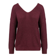 Damen Strickpullover mit Twist-Detail und Perlenbesatz WW