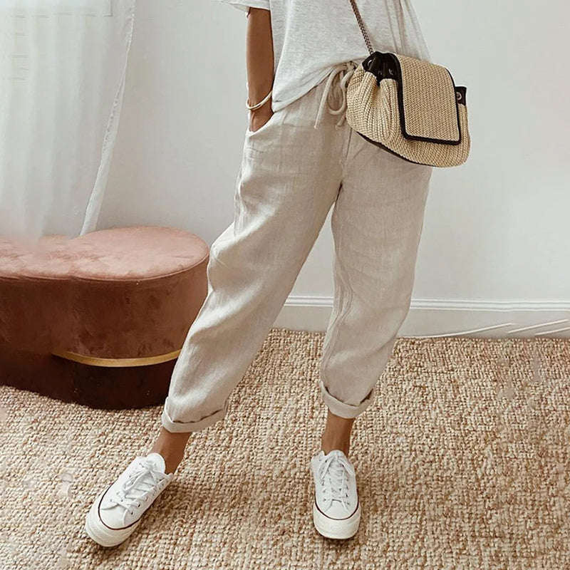 WW – Lässige einfarbige Hose