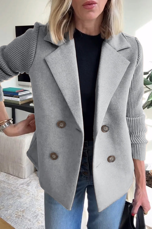 W&W Mode | Eleganter Blazer mit kontrastierenden Ärmeln