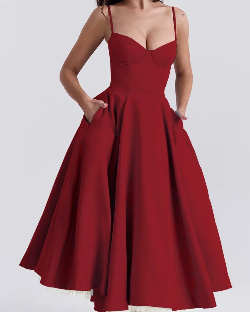 WW | Luftiges Sommerkleid Mit Korsagen Detail
