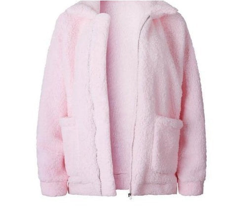 W&W Mode | Damen Fleece Sweatshirt Mit Breitem Kragen