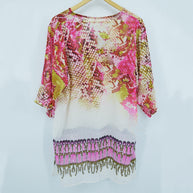 Damen Strandtunika mit kunstvollem Schlangenmuster und eleganten Details WW