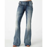 WW | Beliebte Weinlese Seitenknopf Hohe Taille Skinny Jeans