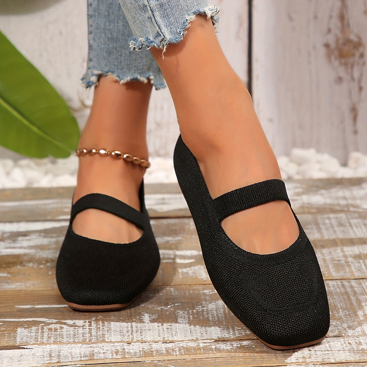 W&W Mode | Einfarbige Ballerinas Mit Schnürbarem Rücken