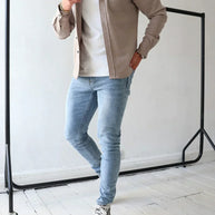 WW | Premium-Jacke mit Knopfverschluss für Herren | Stylische und bequeme Jacke