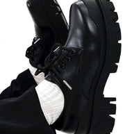 WW | Moderne Lederschuhe Mit Dicker Sohle