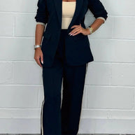 WW | Stilvolle Herbst Schicke Blazer und Hose Set für Frauen