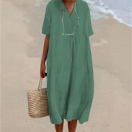 WW | Bequeme Kleid aus Leinen