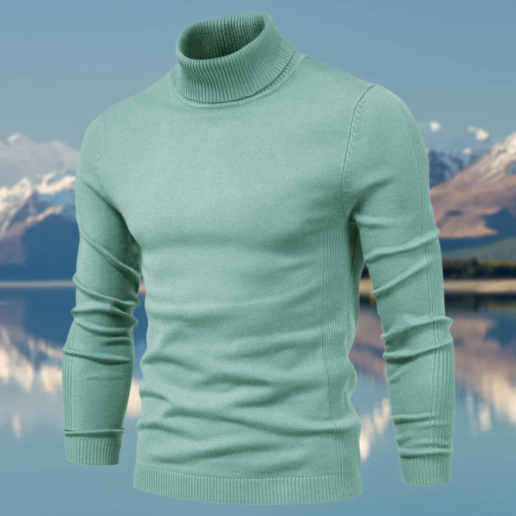 WW | Klassischer Pullover Mit Rollkragen Für Herren