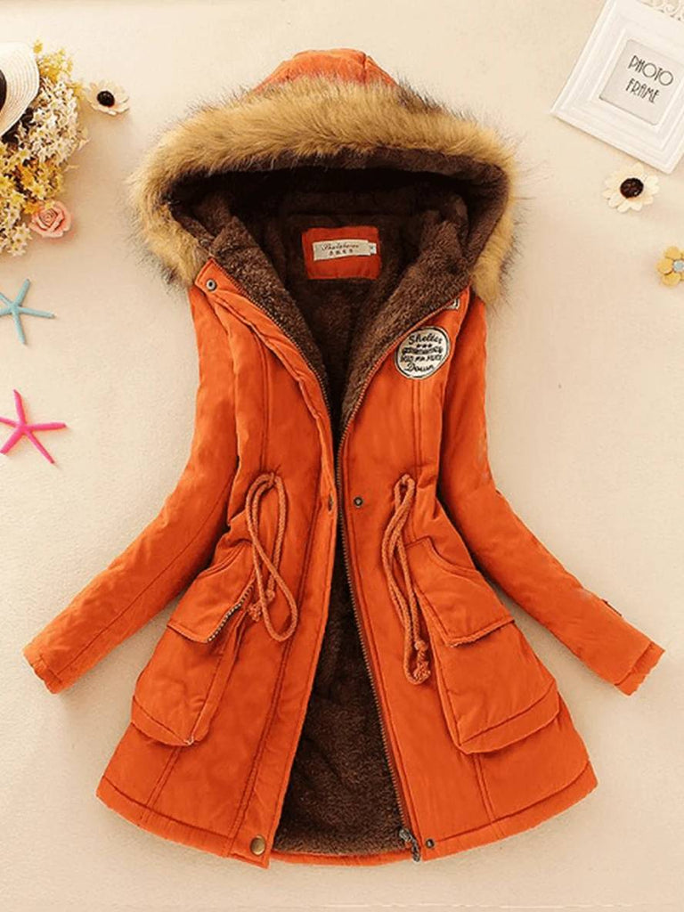 WW | Damen Parka in Mittellanger Ausführung Mit Reißverschluss