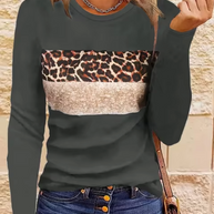 WW | Langarm-T-Shirt mit Leopardenmuster