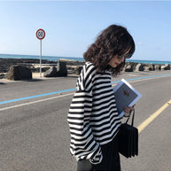 WW | Retro-Gestreiftes Langarmshirt