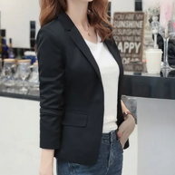 WW | Eleganter Damenblazer mit Langen Ärmeln Ideal für Die Arbeit