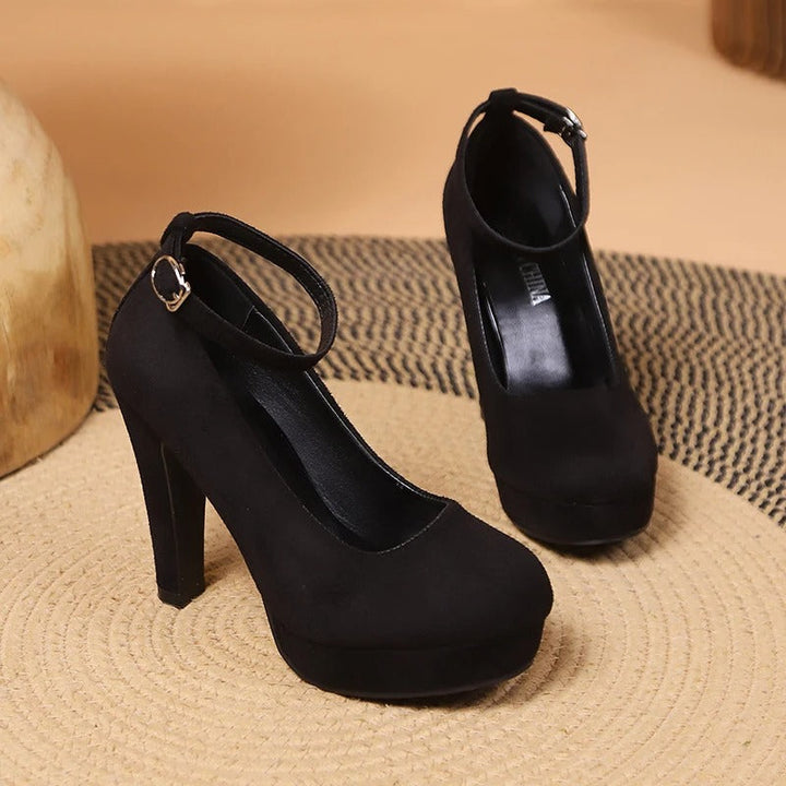 Damen-Pumps mit hohem Absatz und gepolsterter Innensohle
