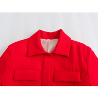 WW | Bomberjack Damen Kurzjacke mit Vier Fronttaschen und Minimalistischem Design