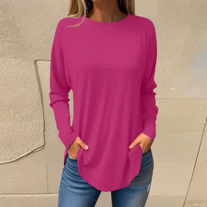 W&W Mode - Rundhals-Pullover aus Baumwolle