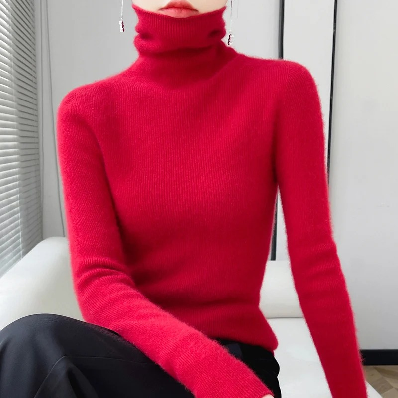WW | Cashmere Pullover Damen Eleganter Rollkragenpullover aus Luxuswolle