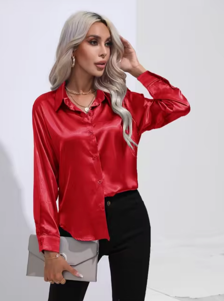 WW | Luxe Bluse Mit Langen Ärmeln