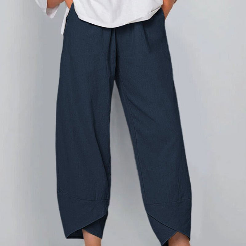 WW | Damenhose Leichte Baumwoll Und Leinen Damen Sommer Komfort