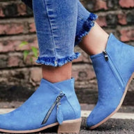 WW | Ankle Zipper Aus Wildleder Stil Chic Und Unübertroffener Komfort