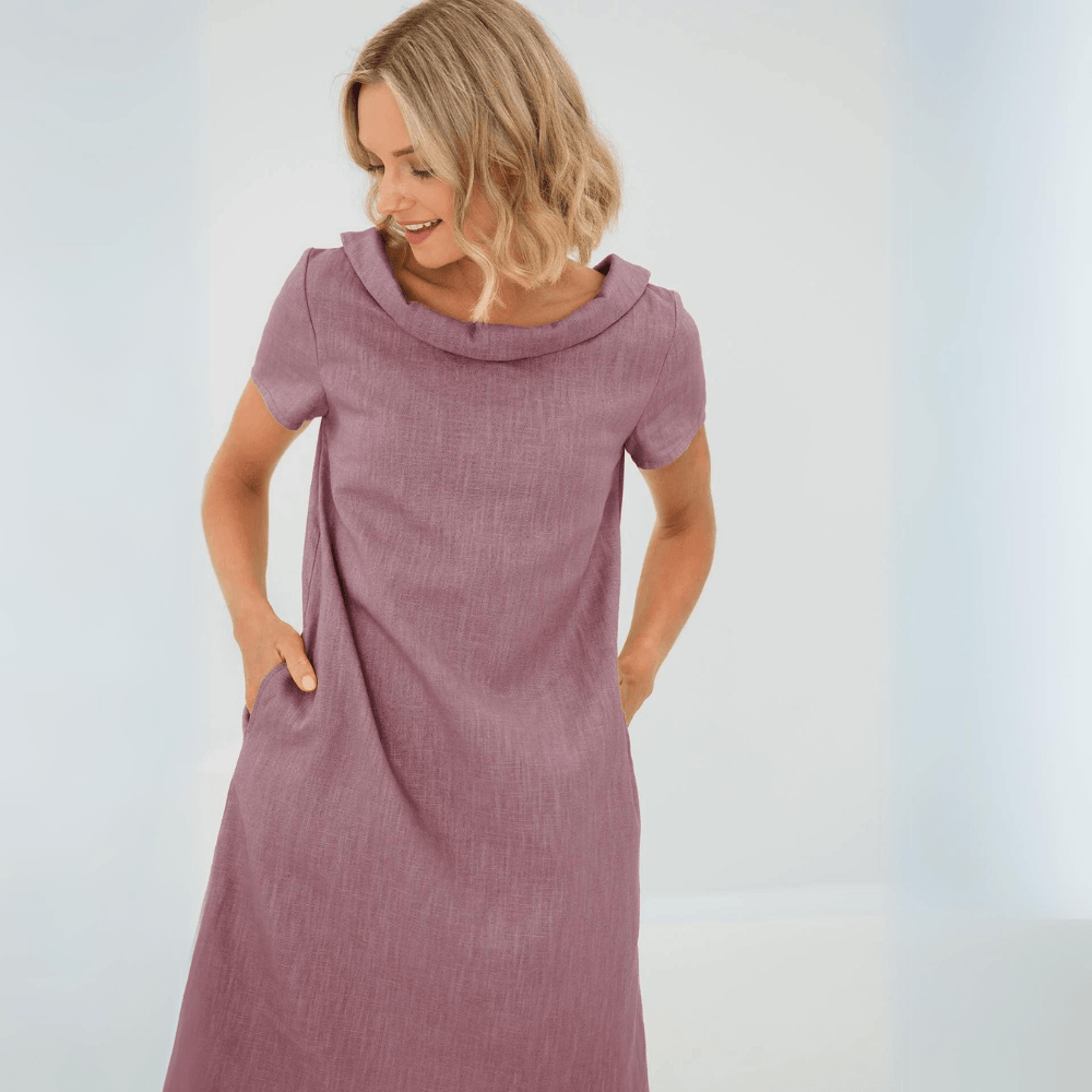 W&W Mode | Lässiges Leinenkleid Für Damen