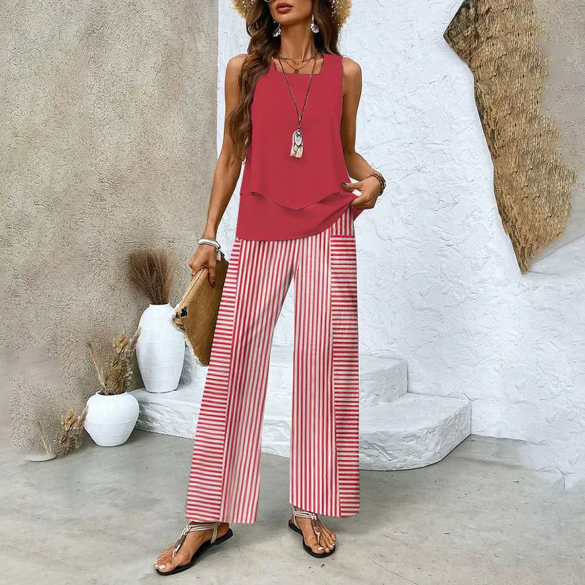 WW | Kaya Trendiges 2-Teiliges Sommer-Set