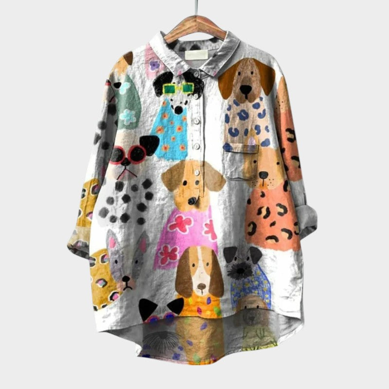 WW | Lässige Bluse mit Rundhalsausschnitt