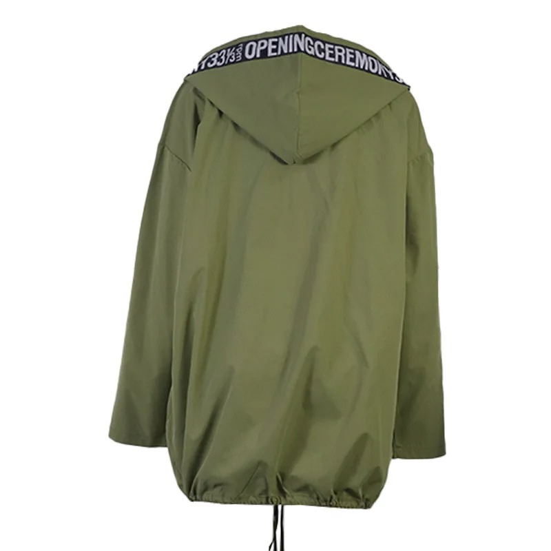 WW | Lässiger Trenchcoat Damen mit Grafischen Details und Vordertaschen