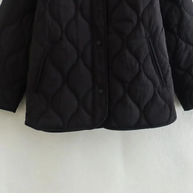 WW | Gepolsterte Jacke Damen, Leichtes Übergröße Modell Mit Taschen, Knopfverschluss