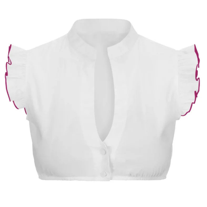 W&W Mode | Kurzärmelige Dirndlbluse Für Frauen