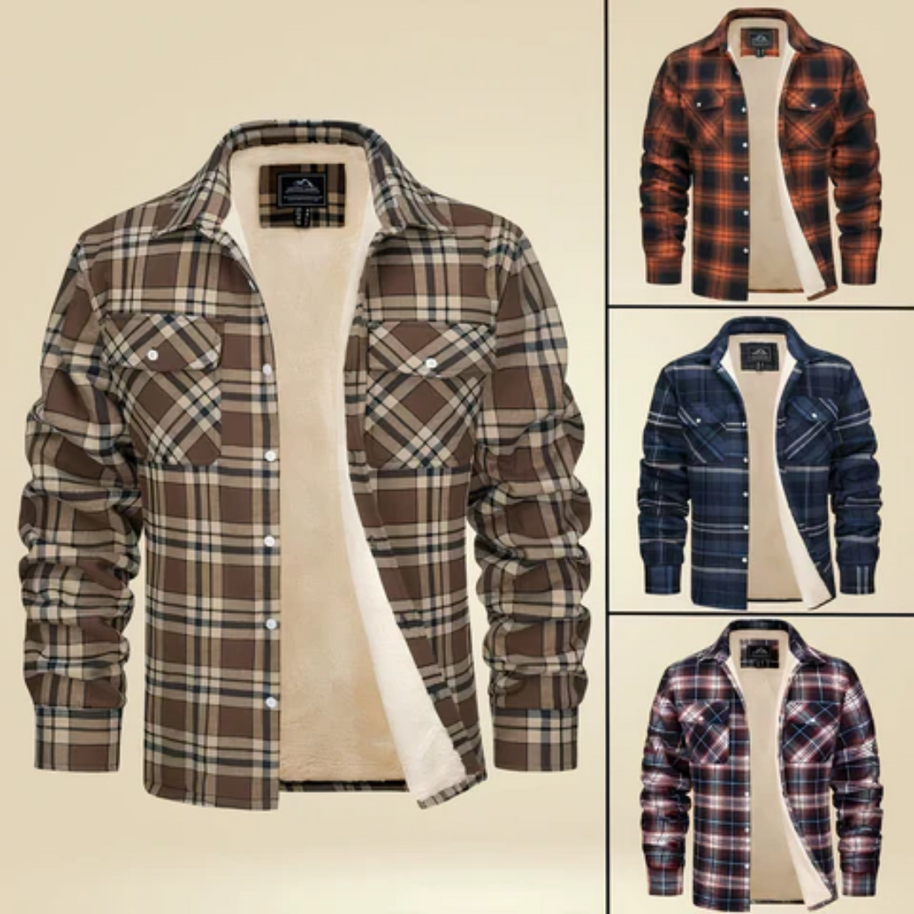 WW | Karierte Jacke für Herren Kurz