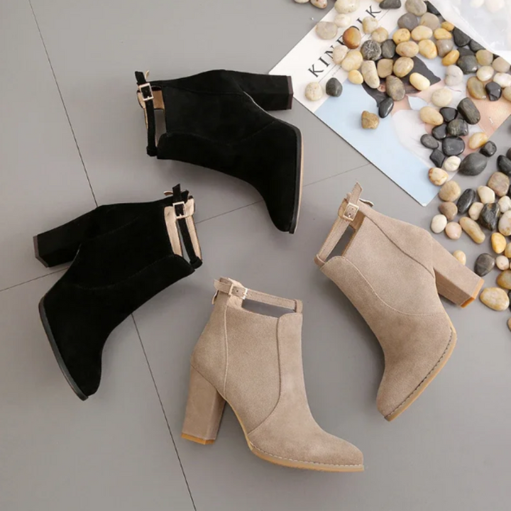 W&W Mode | Stiefel mit hohem Blockabsatz für Frauen