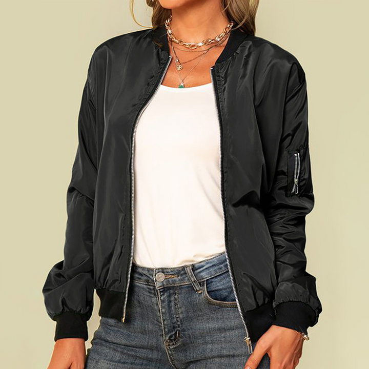 W&W Mode | Klassisches Lässiges Bomberjacke Damen