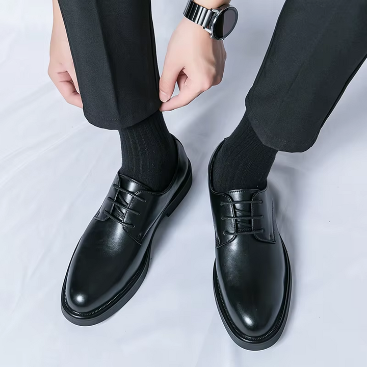 W&W Mode | Elegante Herrenschuhe Aus Leder Mit Schnürung Und Rutschfester Sohle