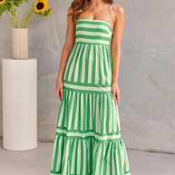 Gestreiftes Maxikleid