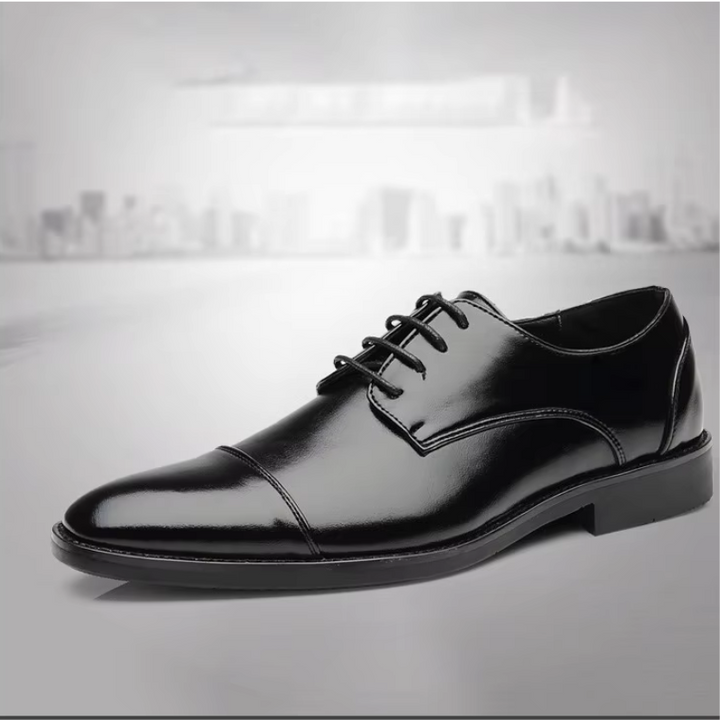 W&W Mode | Luxuriöse Leder Herrenschuhe Mit Schnürung Und Polierter Oberfläche