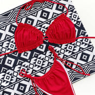 WW | Rüschentrill Halterneck Bikini Set