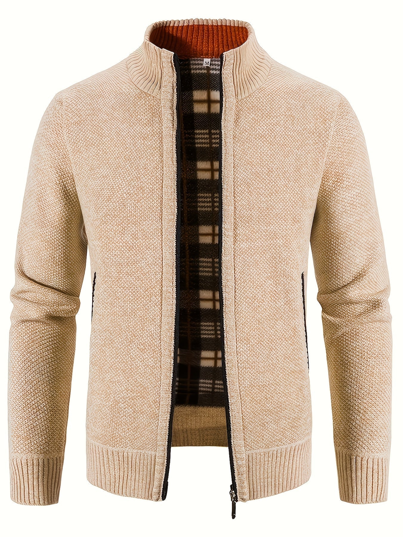 WW | Zip Up Stehkragen Strickjacke