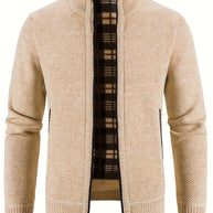 WW | Zip Up Stehkragen Strickjacke