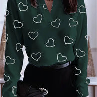WW | Vielseitiges Garderobenelement Romantische Eleganz Bluse mit Herzausschnitt