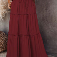WW | Hoch-taillierter Rock im Boho-Stil