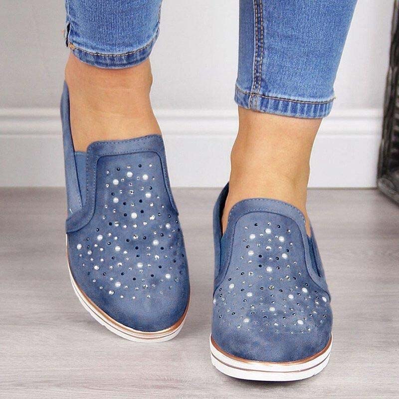 WW | Luxus Wedge Sneakers Mit Strass Details Für Damen