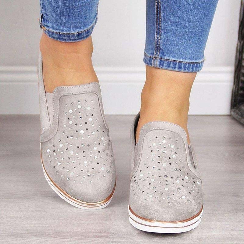 WW | Luxus Wedge Sneakers Mit Strass Details Für Damen