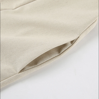 Sophia™ - Khaki Leinen A-Linien-Kleid mit Taschen