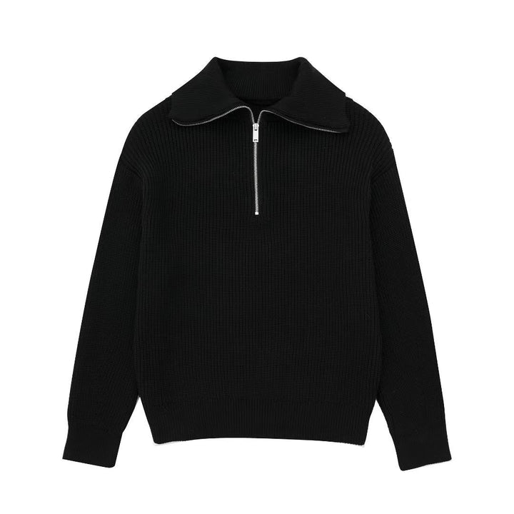 W&W Mode | All Match Wollpullover Mit Offenem Kragen